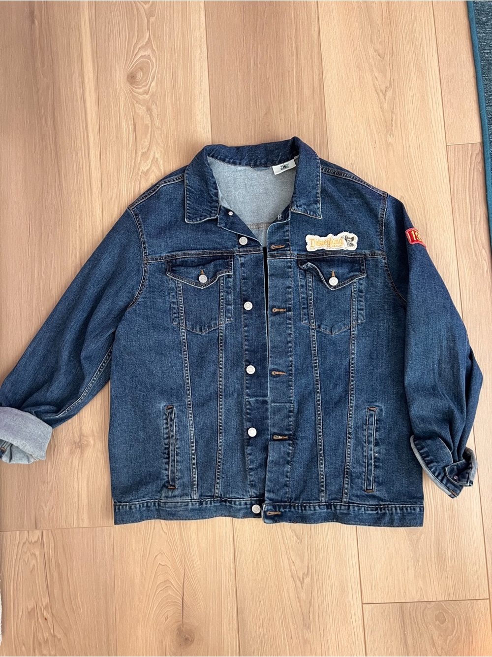 Disney Parks Disneyland 1955 Mickey Mouse Denim Jean Jacket XL